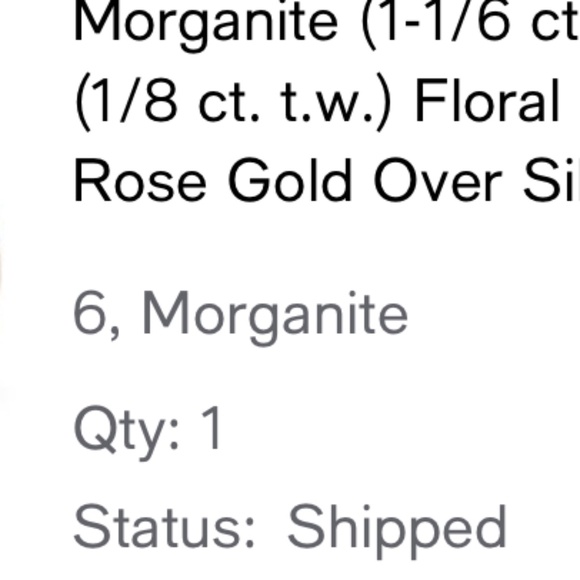 Macy's Round Cut Morganite Rose Gold Over Silver with Sparkling Diamonds - Picture 9 of 16